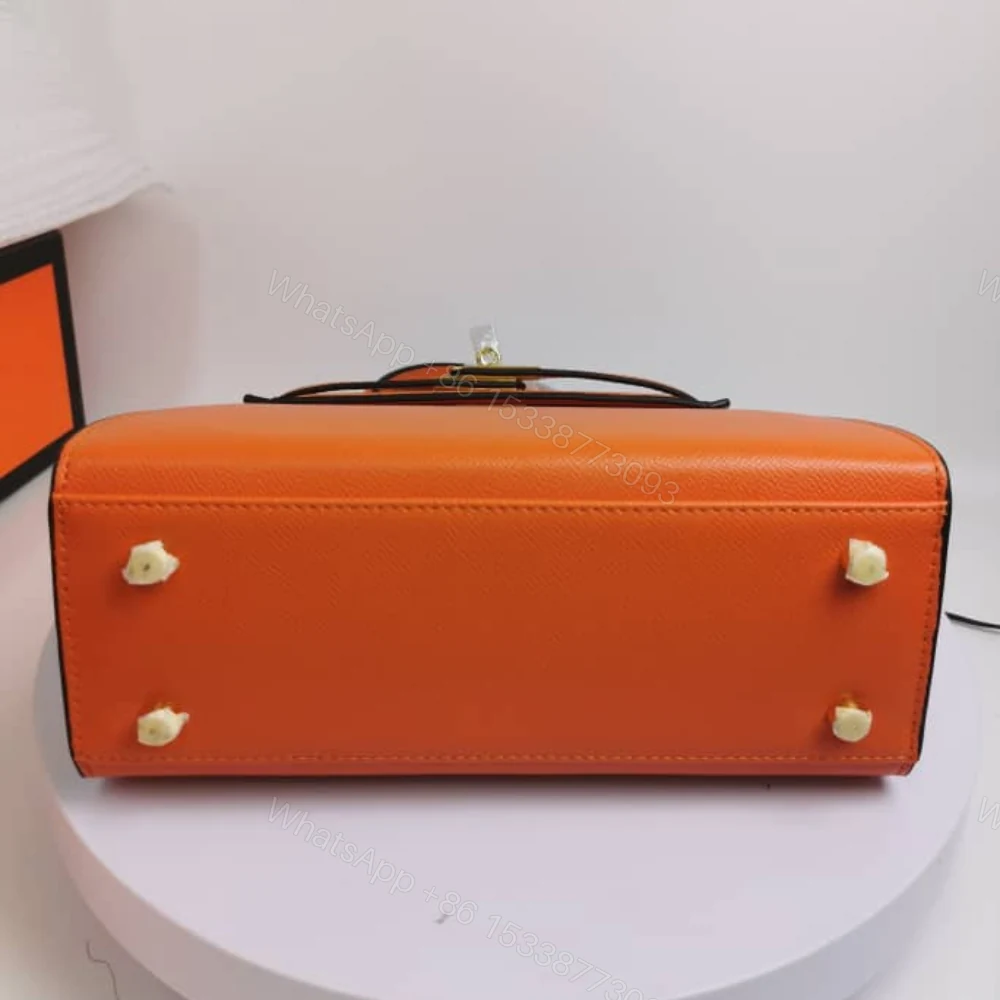 View 4 of Hermes Kelly 25 Togo Handbag Orange 25Cm