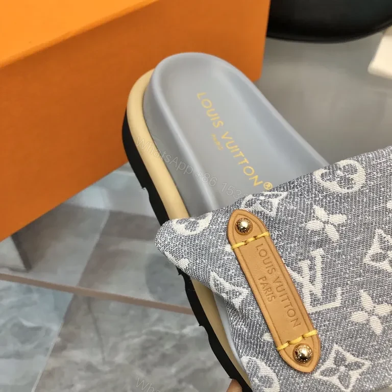 View 7 of Monogram Canvas Slide Sandals: All-Day Comfort Slides