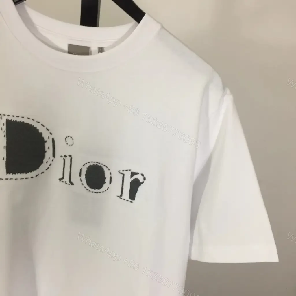 View 6 of White Cotton Tee Minimalist Luxe Logo Tee