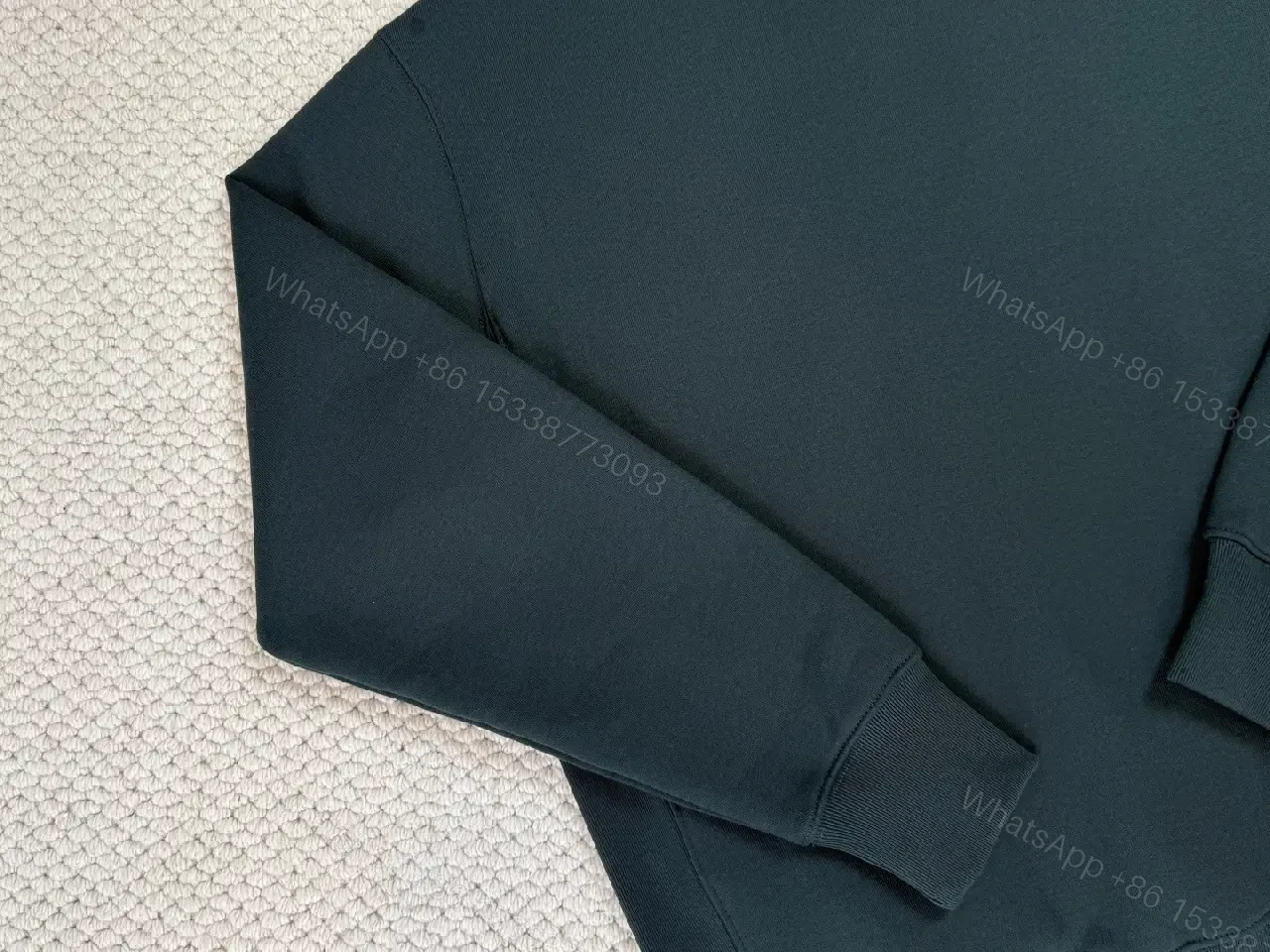 View 2 of Structured Minimalist Pullover: Clean Zip-Front Comfort Crewneck