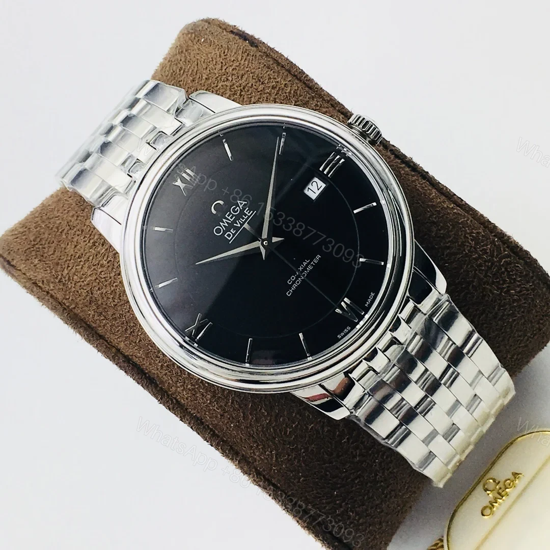View 3 of Omega De Ville Prestige Co-Axial 36.8 Stainless Steel Black Dial Bracelet 424.10.37.20.01.001