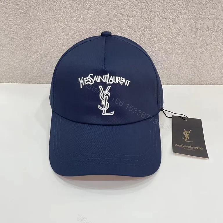 View 4 of Neutral Beige YSL Cap â€“ Monogram Signature, Luxe Everyday Style