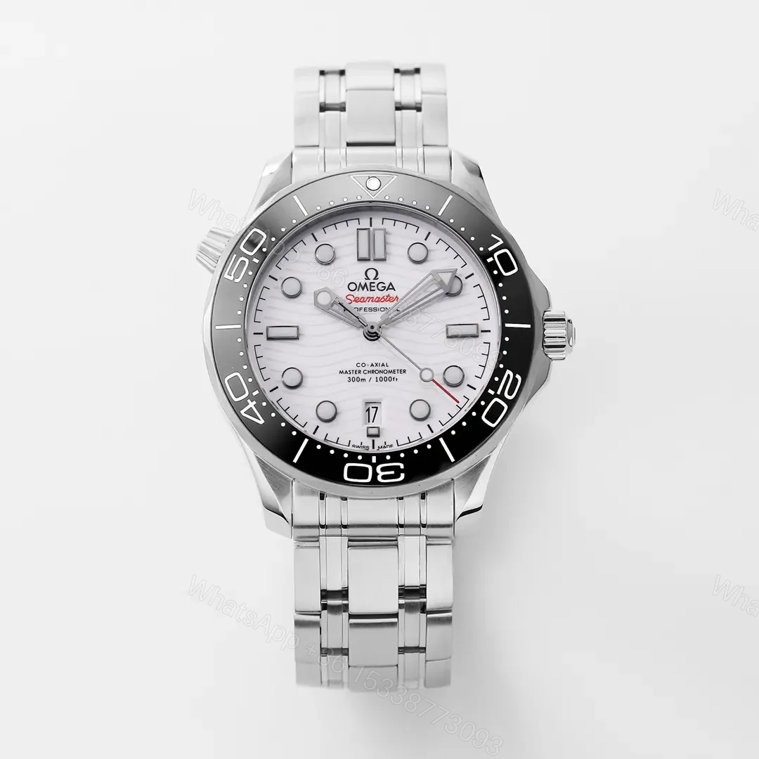 Omega Seamaster 300M Replica Watch Silver Stainless Steel White Dial 42mm Custom 8800 Movement — view 1