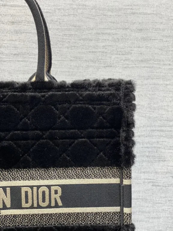 View 7 of Bold Textured Dior Tote â€” Diamond Quilted Luxury Tote
