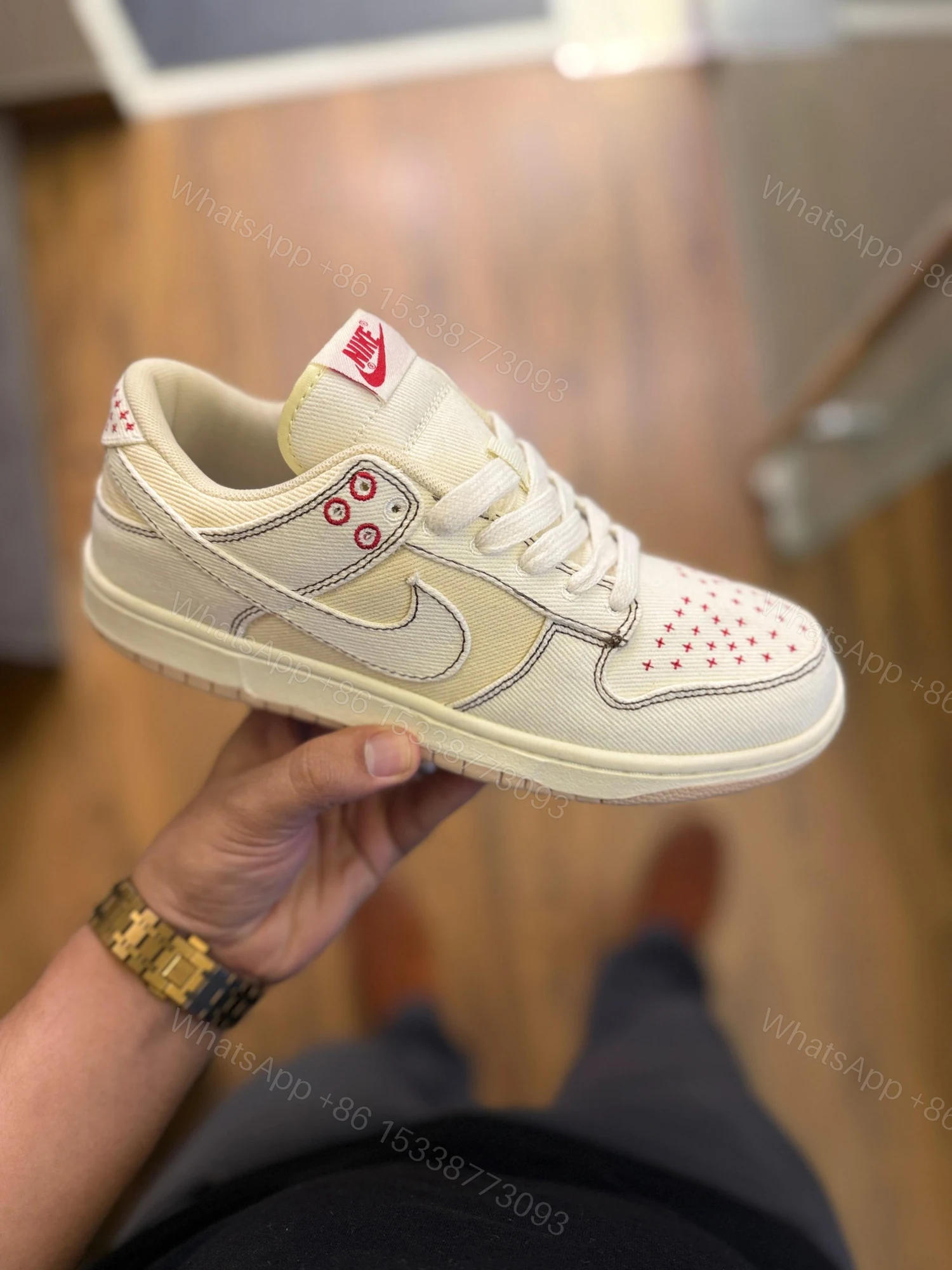 View 4 of FIRST COPY Nike SB Dunk Denim Sashiko
