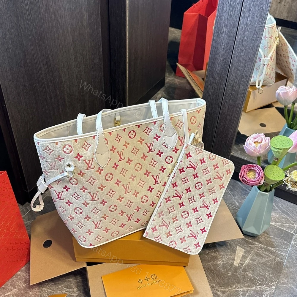 View 2 of Louis Vuitton Neverfull MM Sunrise Aquarelle 32Cm M47080
