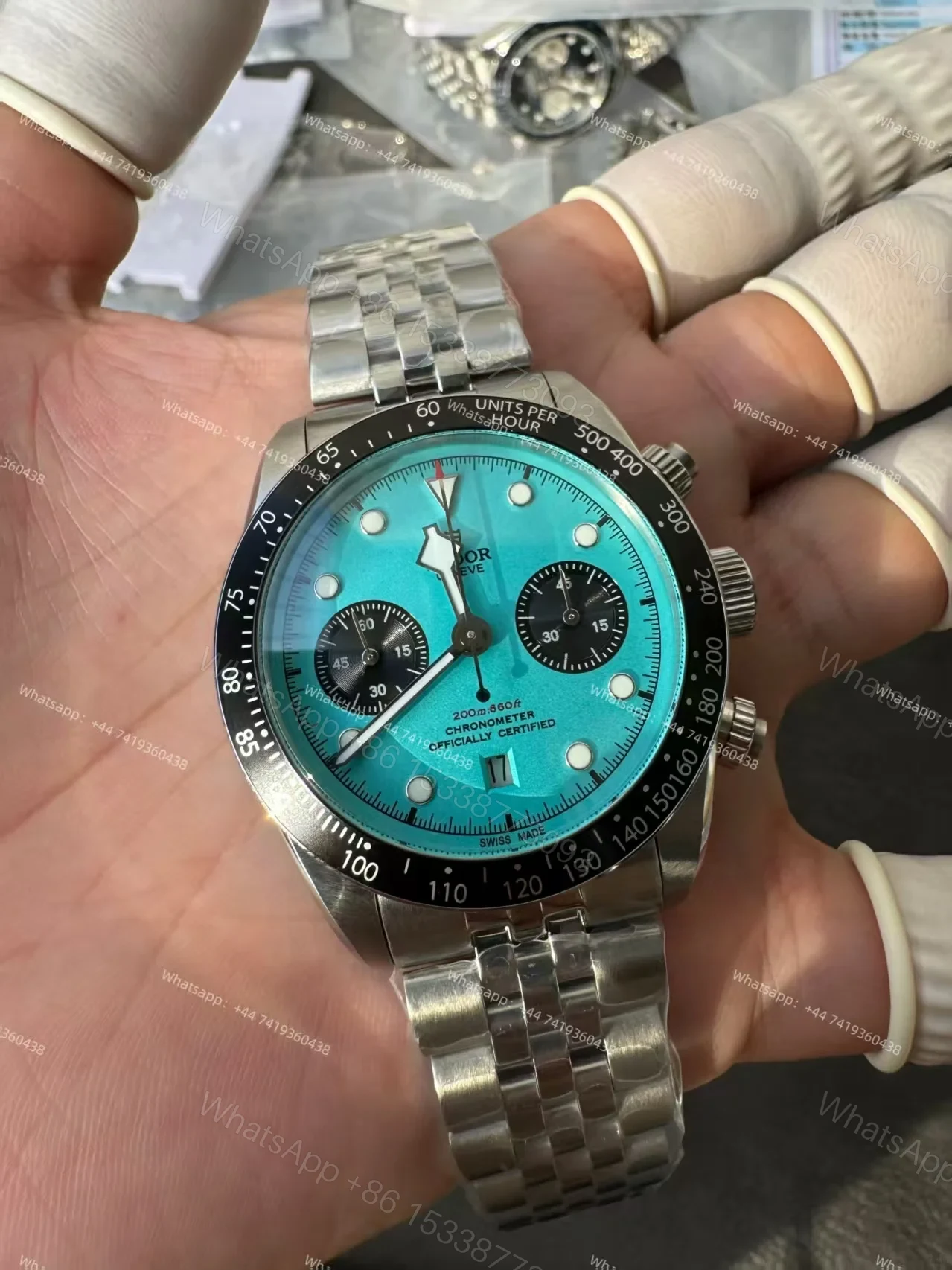 View 6 of Tudor Super Clone Black Bay M79360N-0024 Tiffany Blue Dial
