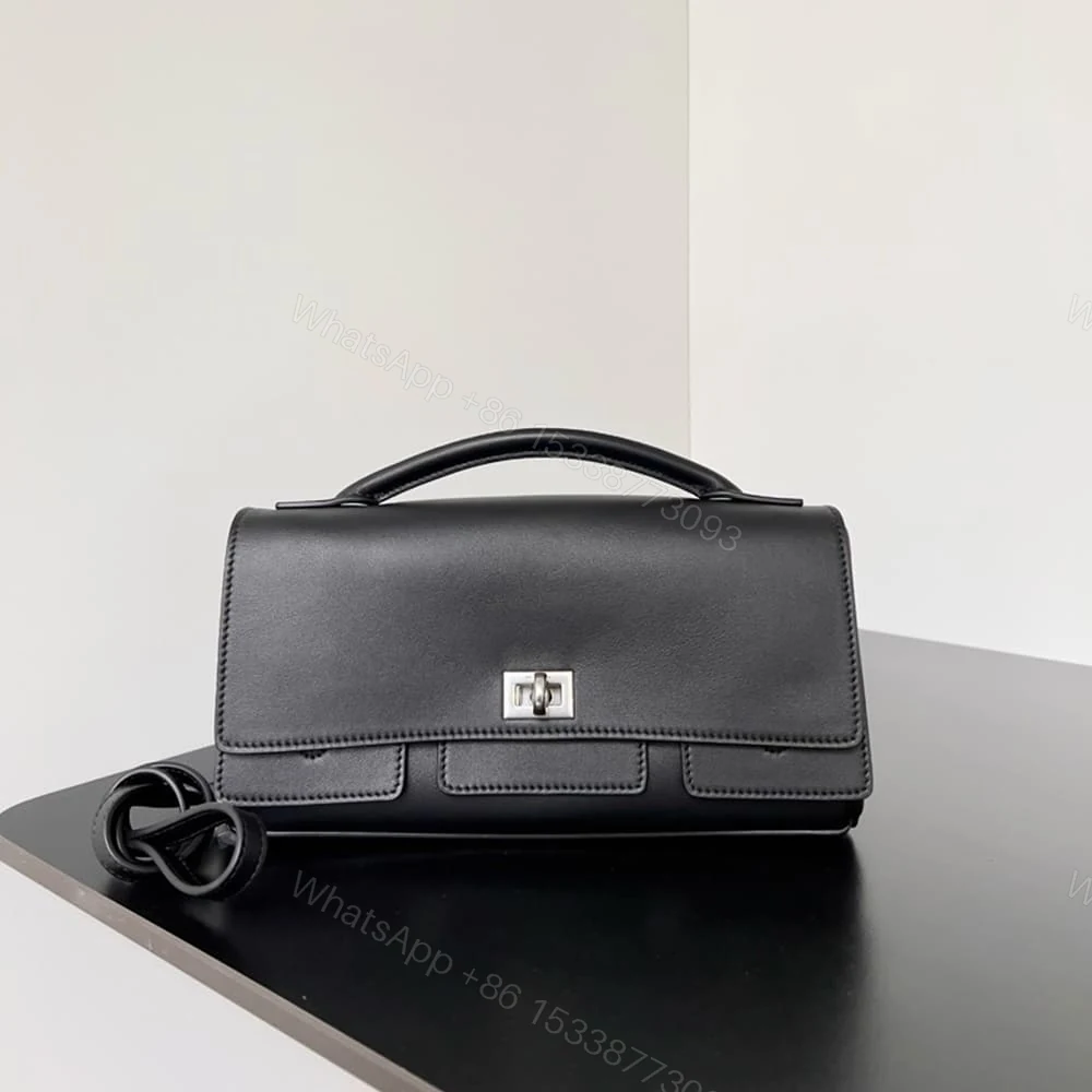 View 2 of Balenciaga Women’s Bel Air Clutch On Strap Small(HIGH-END GRADE)