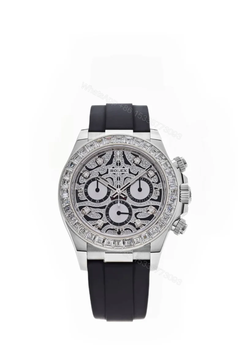 Rolex Daytona 116589TBR 1:1 Replica – 18K Platinum-Plated Eye of the Tiger Diamond Dial Super Clone 4130 — view 1