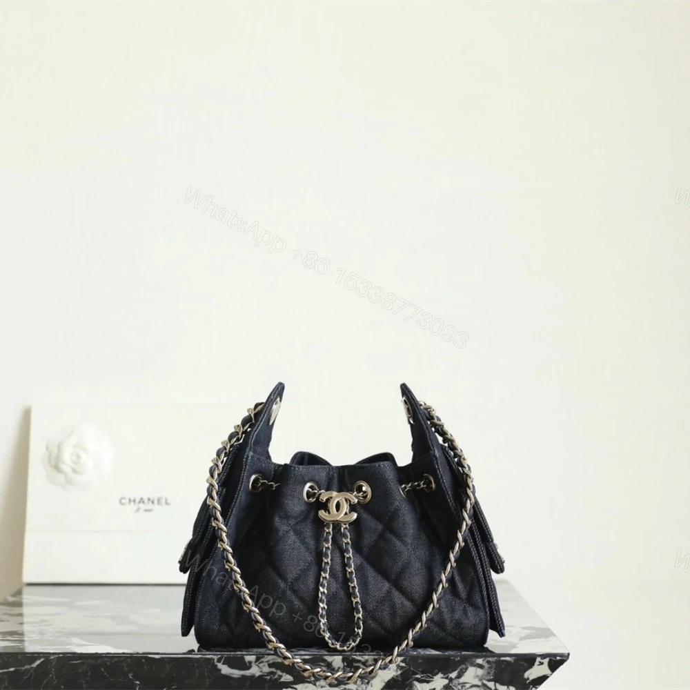 高仿Chanel*26P/25Bag系列AS5631水洗牛仔布手袋Mini黑色免檢版 — view 1
