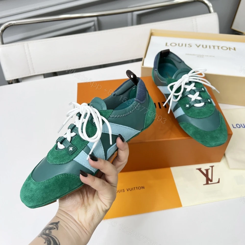 View 4 of Louis Vuitton LV Sneakerina Green 1AHNDY