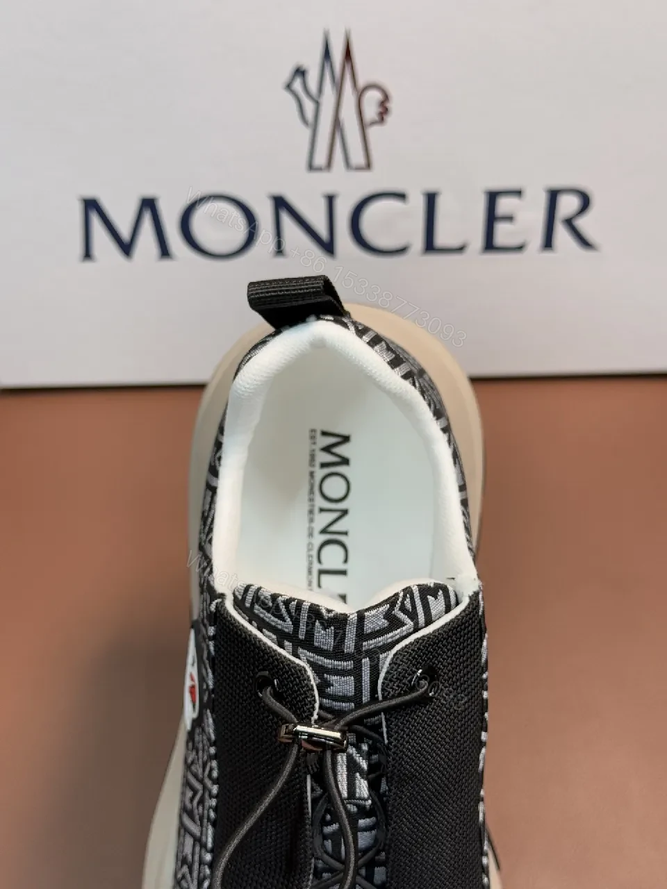 View 7 of Moncler Patterned Knit Runner: Bold Texture, Elevated Comfort