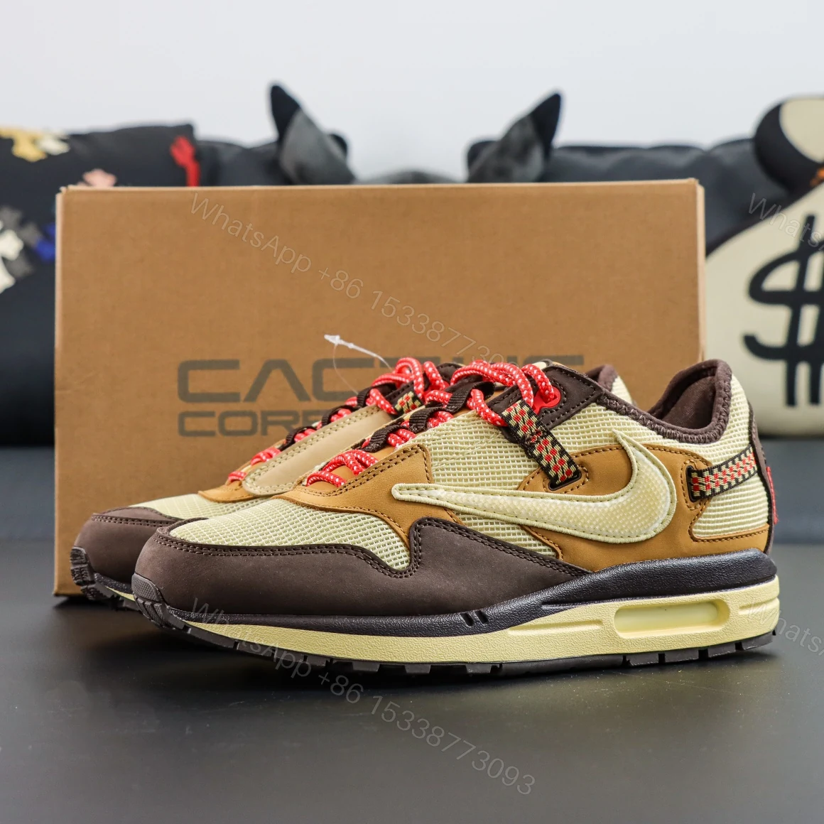 Nike Air Max 1 Travis Scott Cactus Jack Baroque Brown Reps — view 1