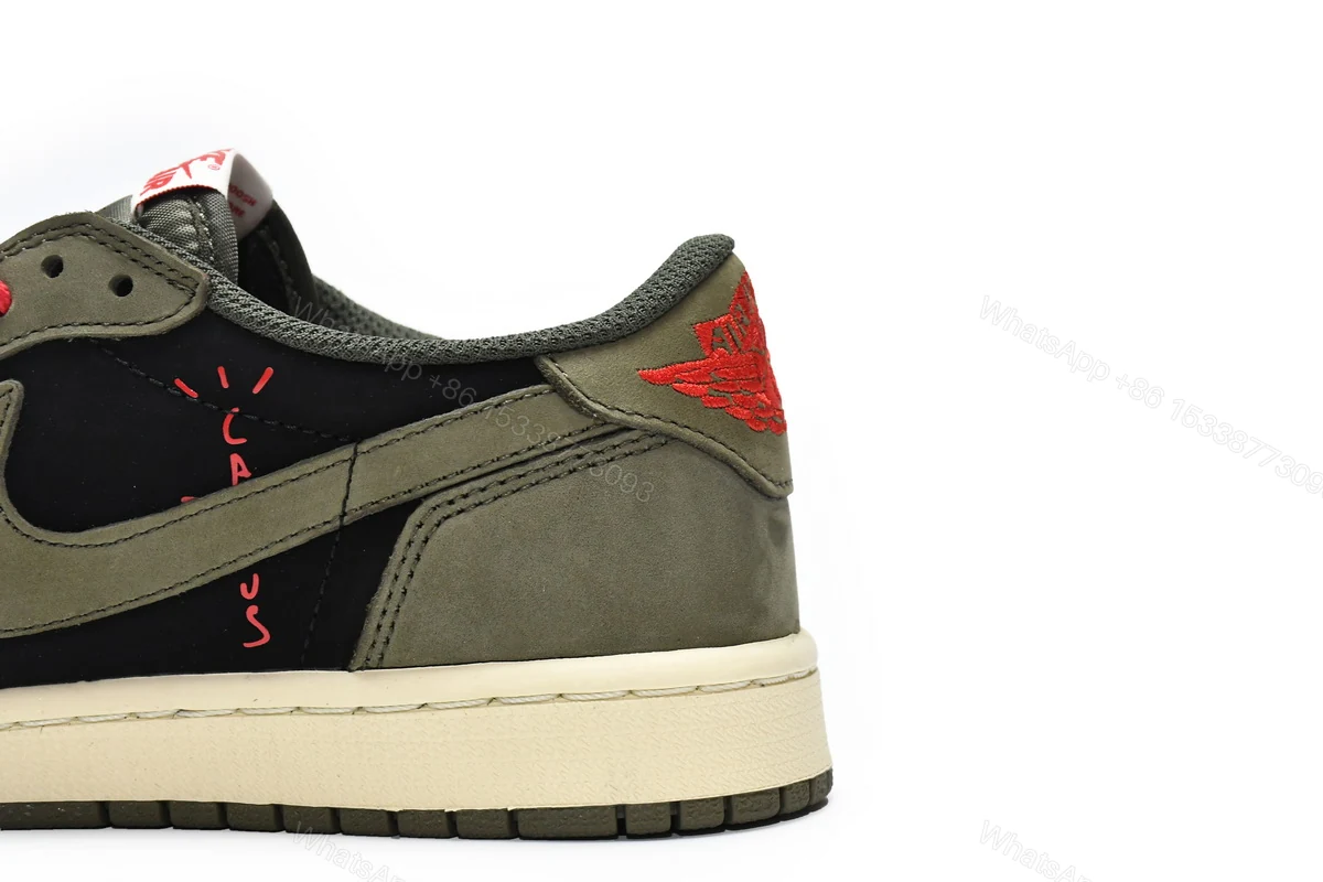 View 9 of Travis Scott x Air Jordan 1 Low Dark Green DM7866-196