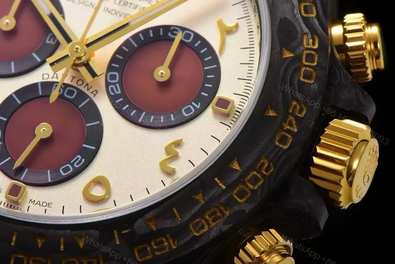 View 16 of Replica DiW Rolex Cosmograph Daytona Volcano CarboQuartz