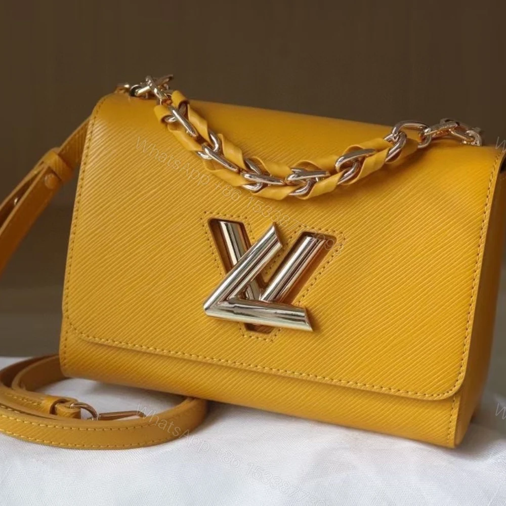 View 2 of Louis Vuitton LV Twist MM Handbag Sunflower Yellow 23Cm