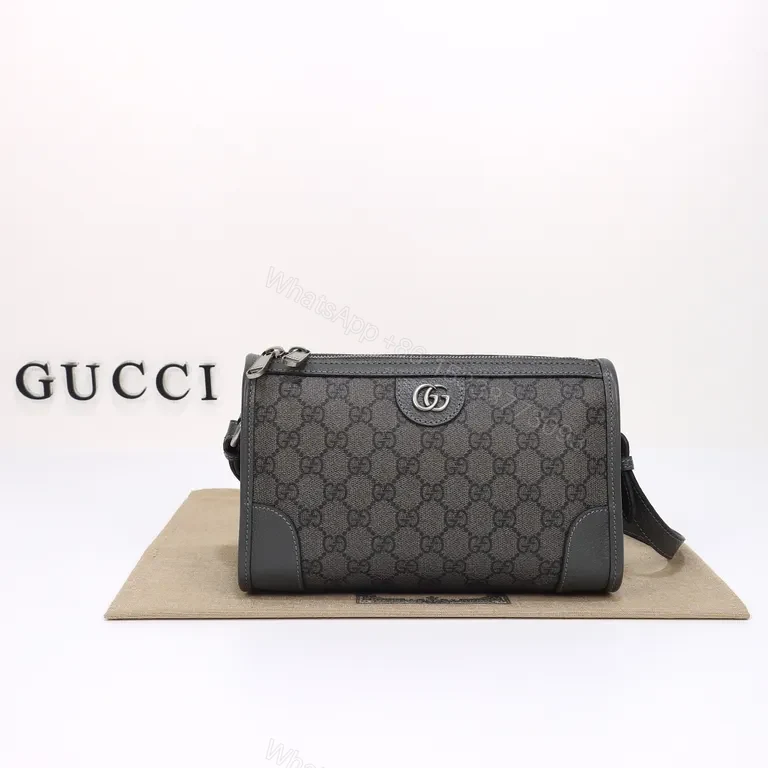 Compact Signature Crossbody: G GG Supreme with Subtle Hardware — view 1