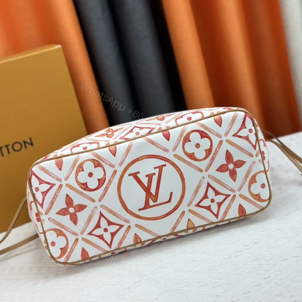View 6 of Louis Vuitton Neverfull MM Autres Toiles Monogram Coral 31Cm M25317