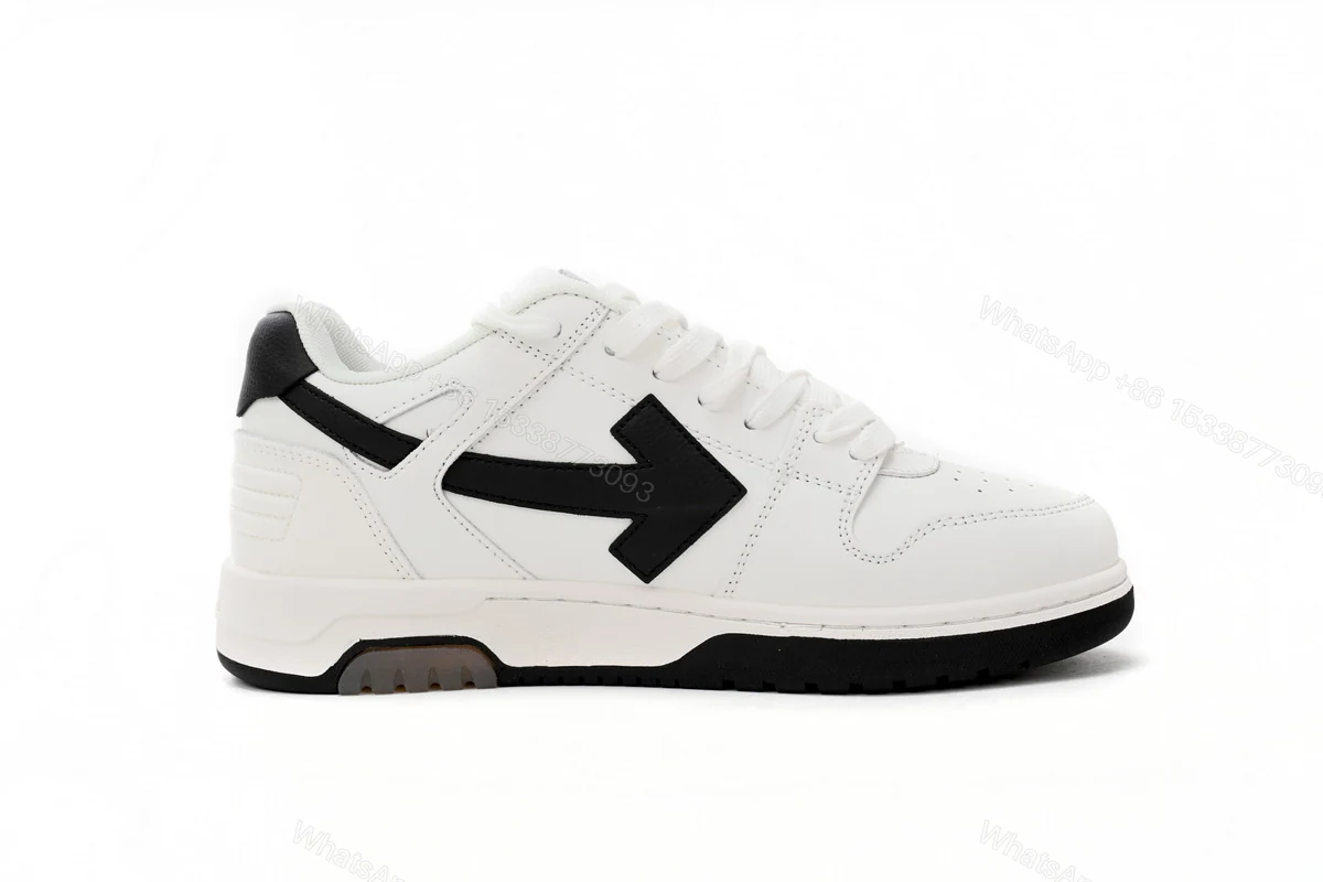 View 4 of OFF-WHITE Out Of Office OOO 30 MM Low Tops Black White Blue OMIA189C99LEA0040110