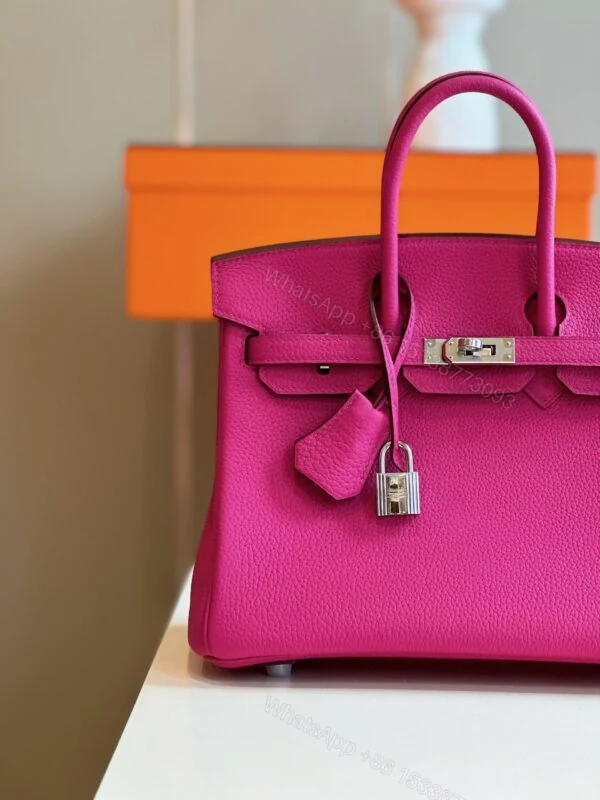 View 2 of Hermes Birkin 25 Pink Togo leather Palladium Hardware