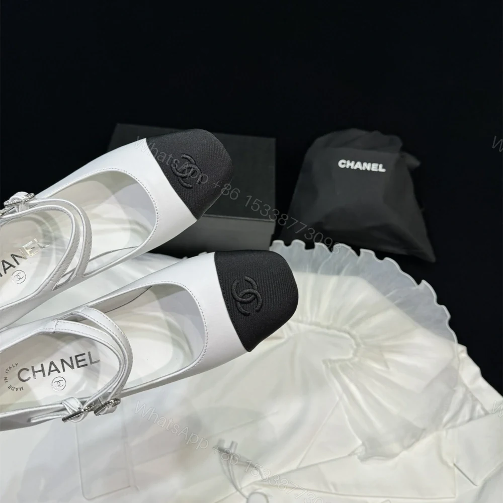 View 7 of 高仿Chanel*24S系列G45696A小羊皮瑪麗珍鞋白色6CM免檢版