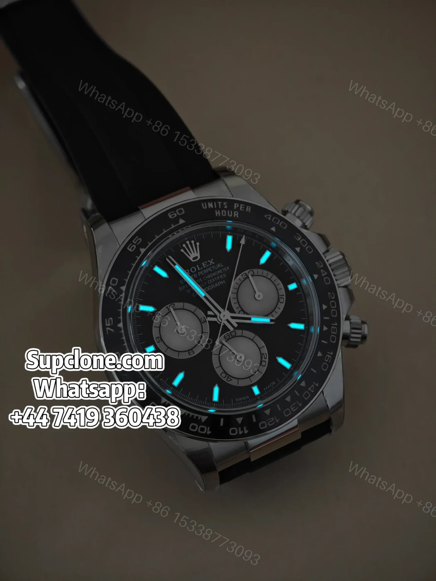 View 2 of Rolex Super Clone Daytona M126519LN-0002 Black Dial 4131 Movement