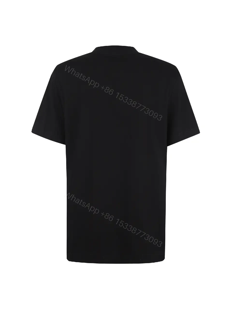 View 4 of Minimalist Black Cotton Tee – Elevated Everyday Essential, Relaxed Fit