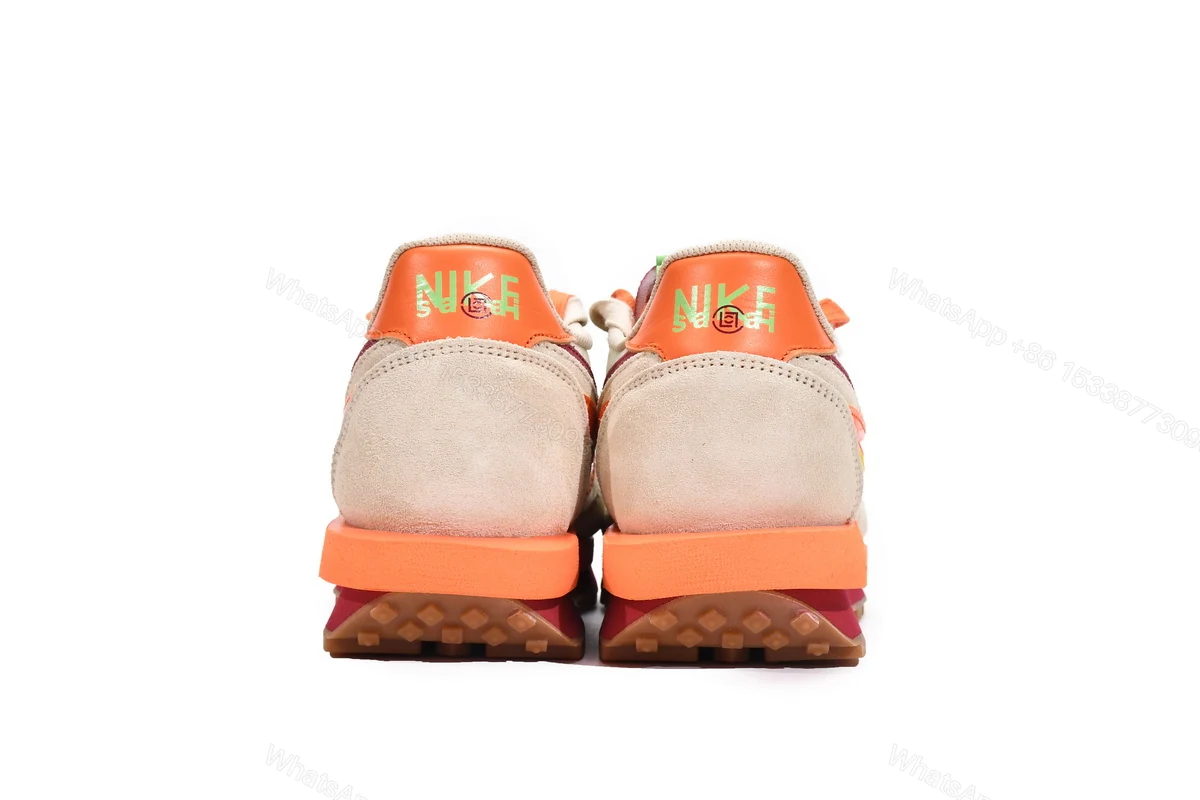 View 3 of CLOT x sacai x Nike LDWaffle Orange Blaze DH1347-100