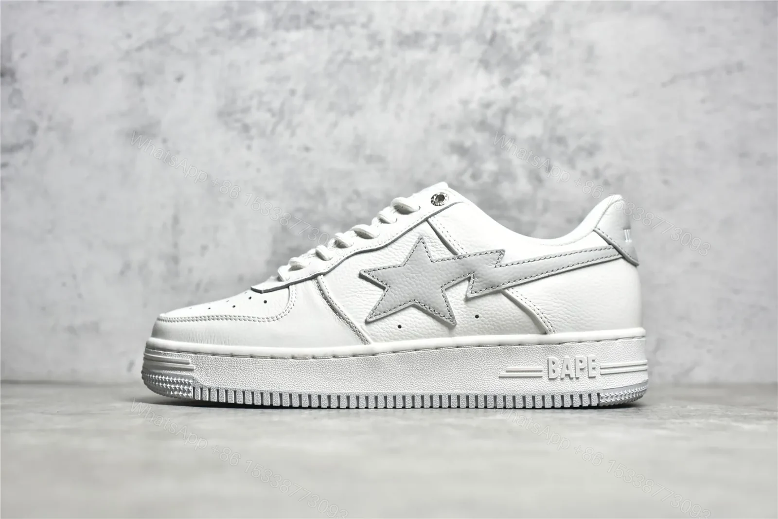 Bapesta Gray White Reps — view 1