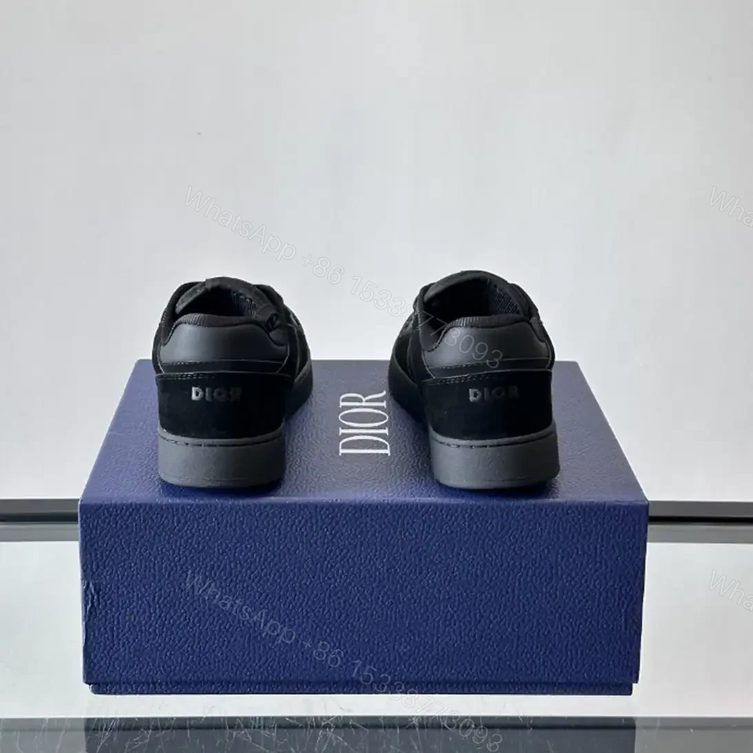View 6 of DIOR B27 UPTOWN SNEAKERS BLACK SUEDE SMOOTH CALFSKIN AND BLACK OBLIQUE JACQUARD – CD213