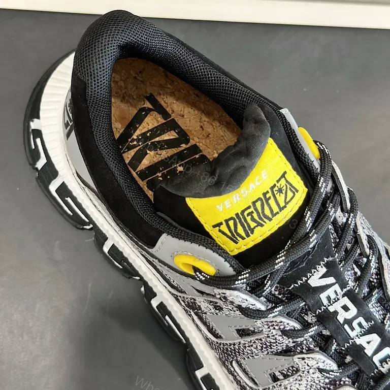 View 5 of Camo-Knit Arch Sneaker: Versace Greek-Key Comfort