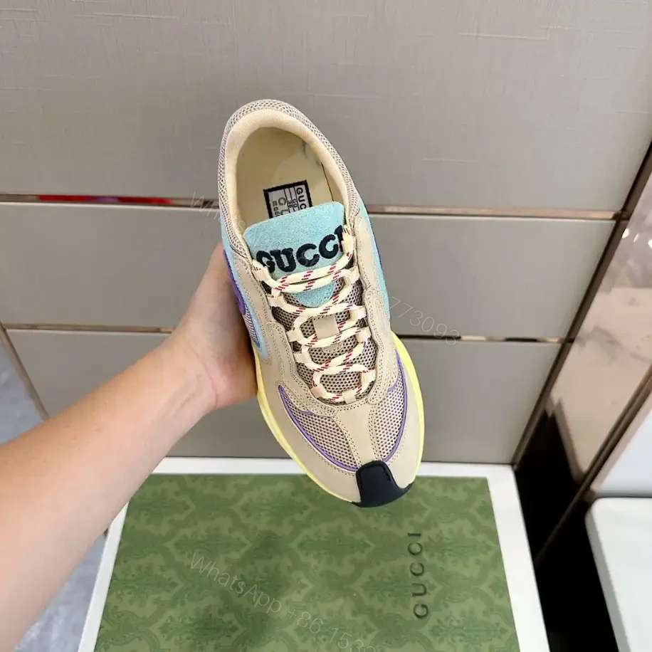 View 3 of GUCCI RUN TRAINER SNEAKERS IN YELLOW – GC166