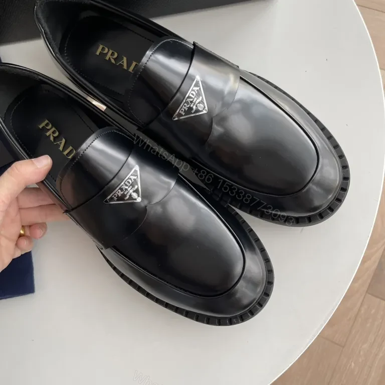 View 3 of Glossy Prada Penny Loafer: All-Day Confidence in Patent Leather