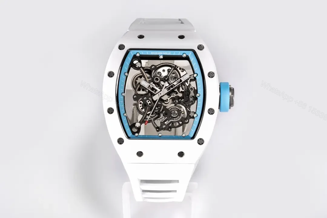 RM Factory BBR Richard Mille RM055 White Ceramic Watch — view 1
