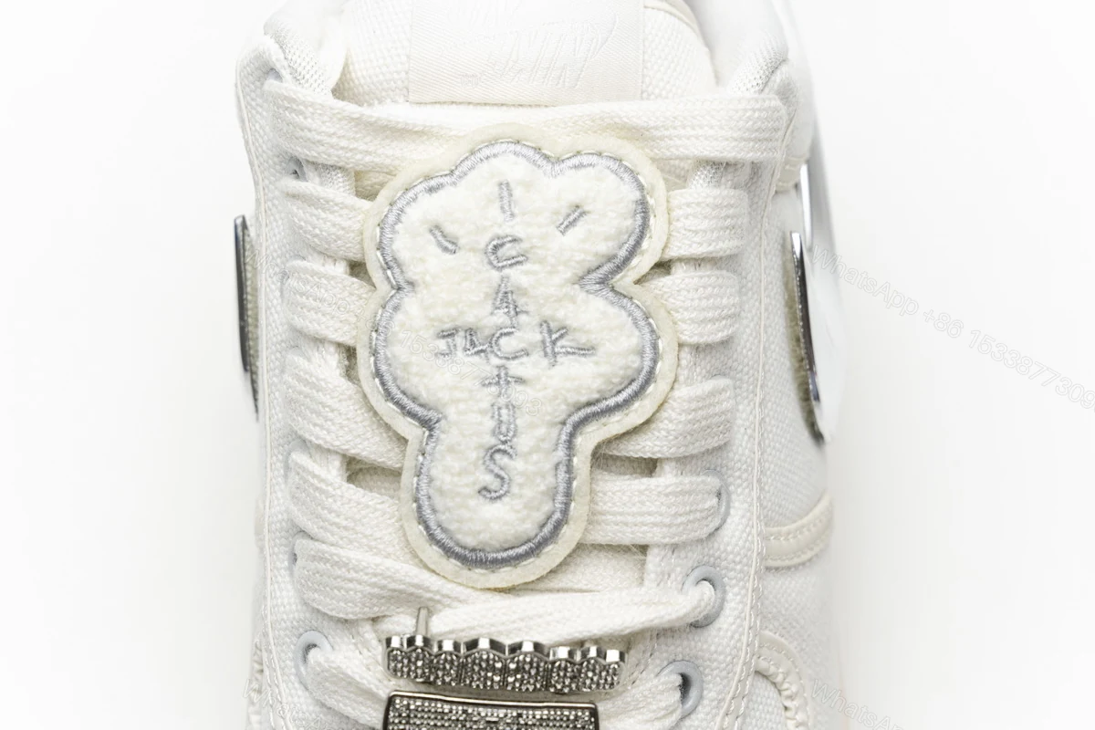 View 9 of Travis Scott x Nike Air Force 1“Sail” AQ4211-101