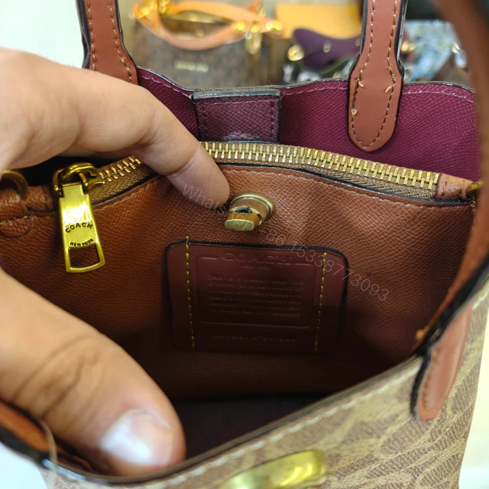 View 5 of First Copy Coach Willow 18 Satchel Ultra Premium Apricot