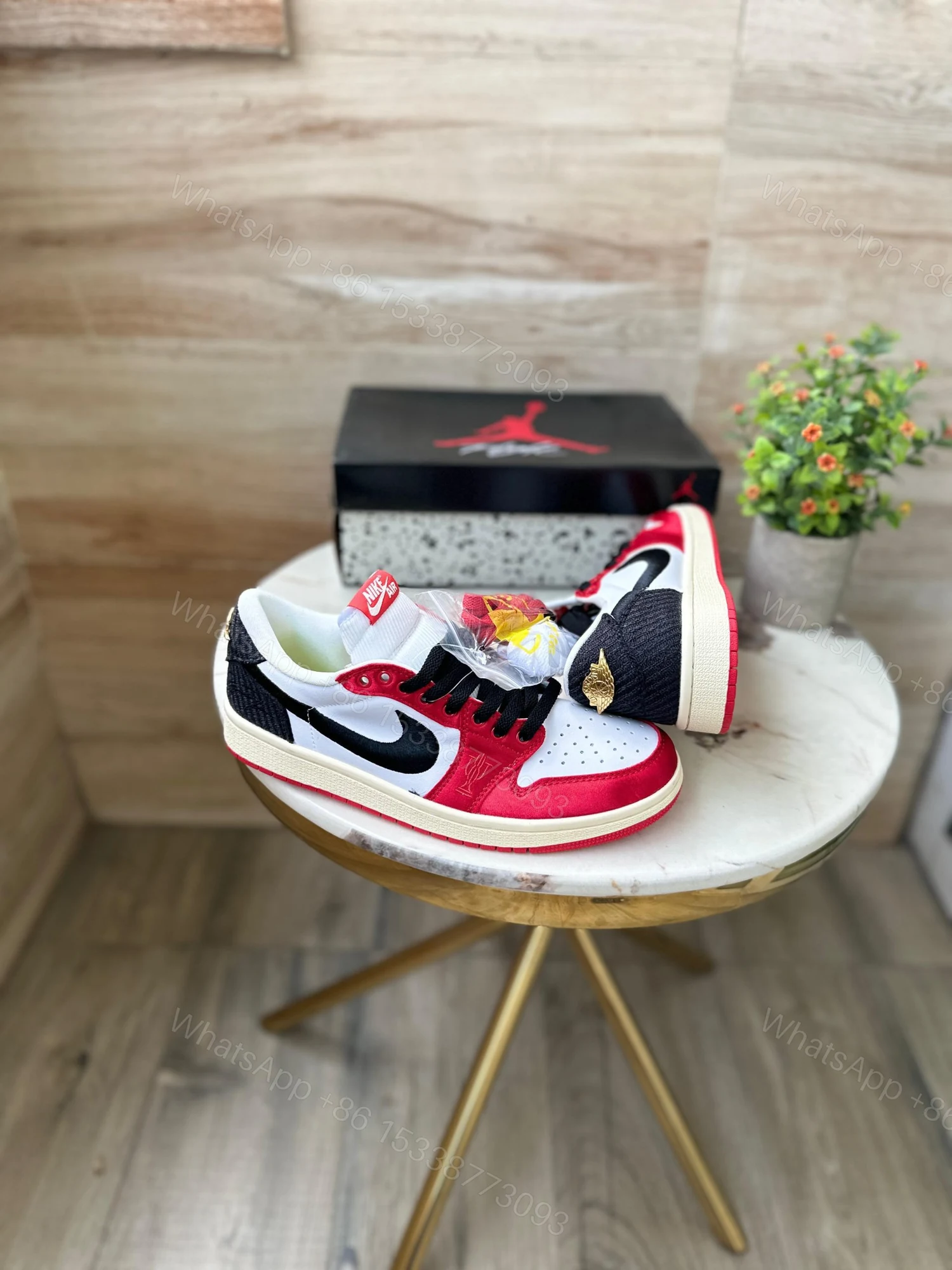 View 2 of Nike dunk split leather made shoes