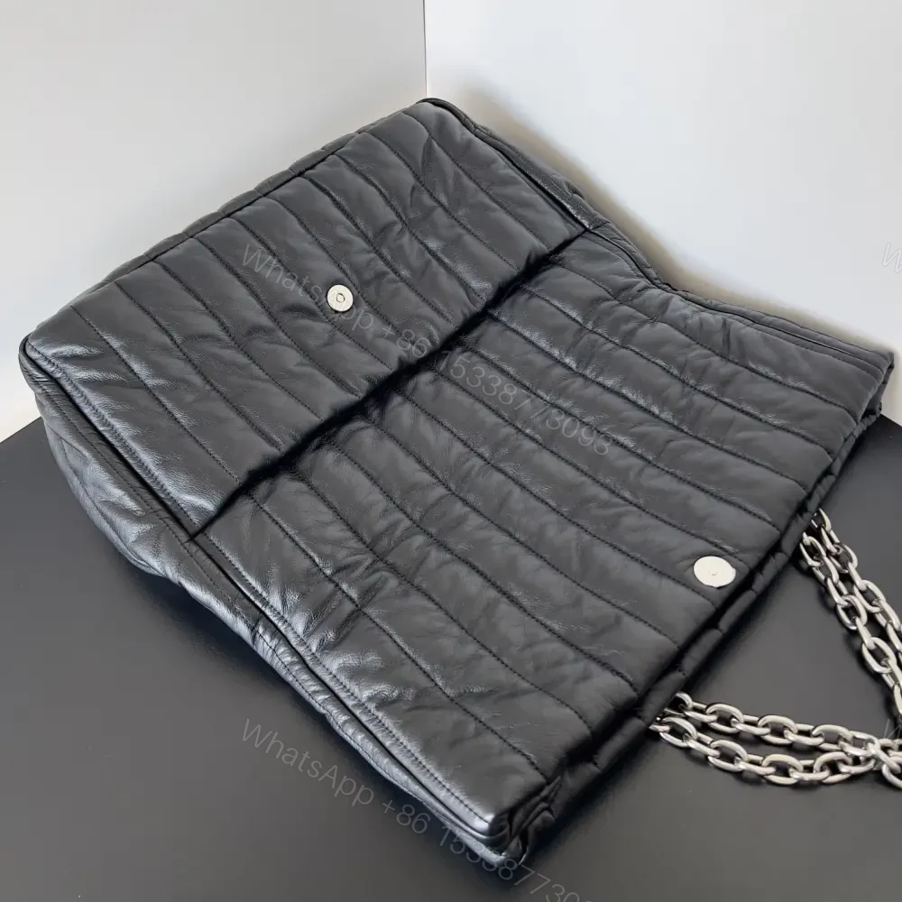View 9 of 高仿Balenciaga*Monaco系列衍縫線牛皮單肩包S