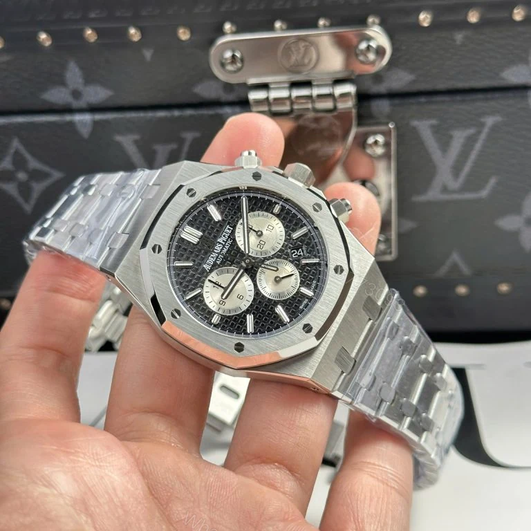 View 7 of Audemars Piguet Royal Oak 26331 Super Clone Chronograph Black Dial