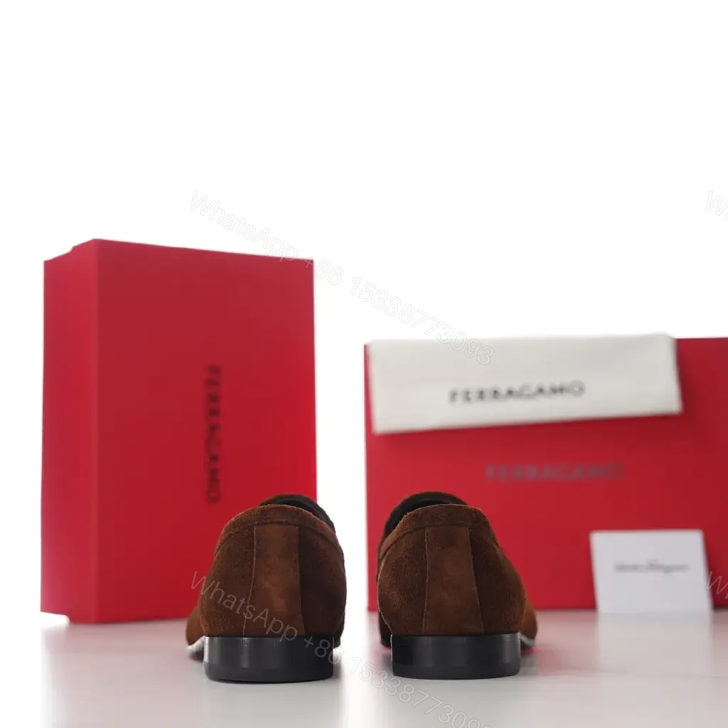View 5 of Chocolate Suede Loafers + Horsebit + Sleek Modern + All-Day Comfort + Loafers