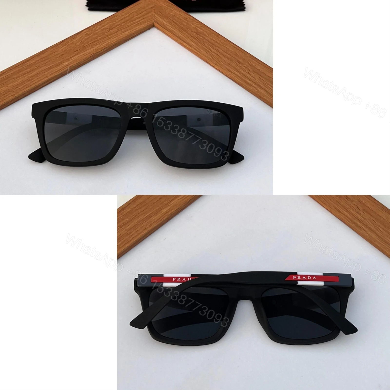 View 5 of Prada Sunglasses Black Grey
