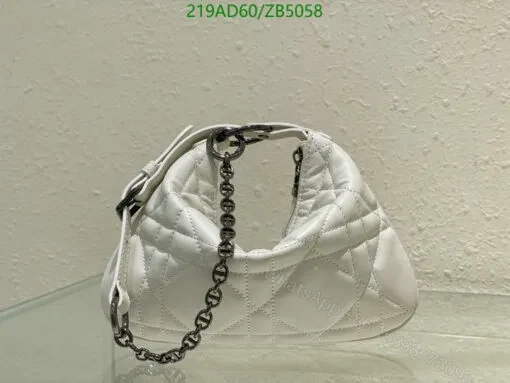 View 2 of Chanel Quilted Leather Bag Mirror YZ87423