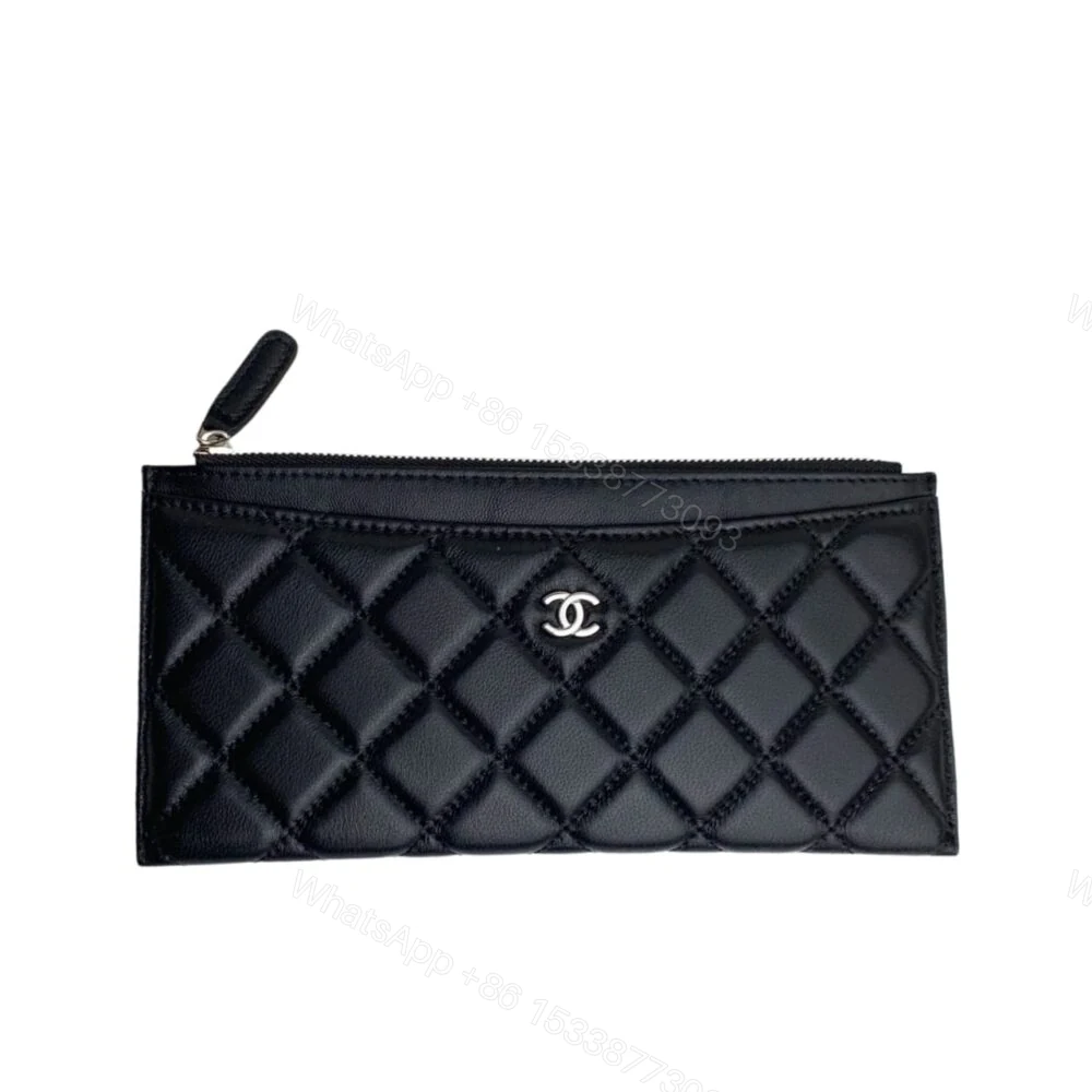 Chanel Classic Zip Pouch Wallet Black 22Cm — view 1