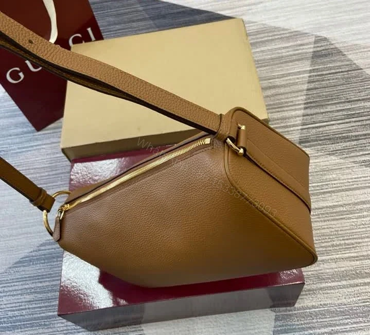 View 9 of Gucci Half Horsebit Medium Shoulder Bag TB5474