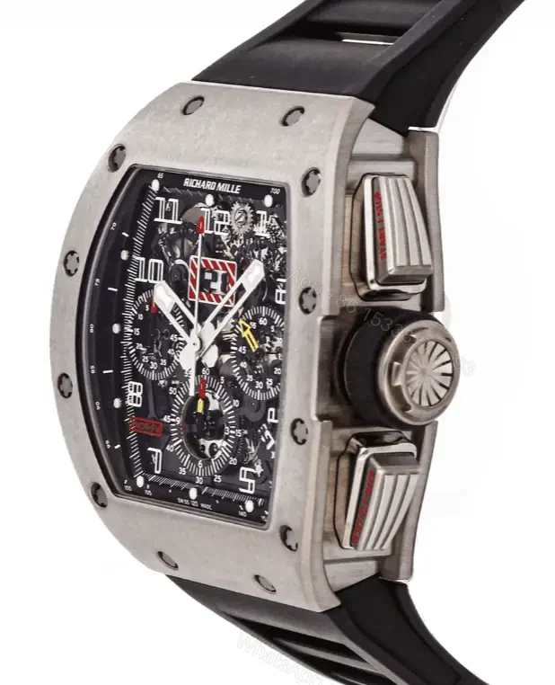 View 3 of Richard Mille Swiss Clone – RM 011 FELIPE MASSA TITANIUM Replica