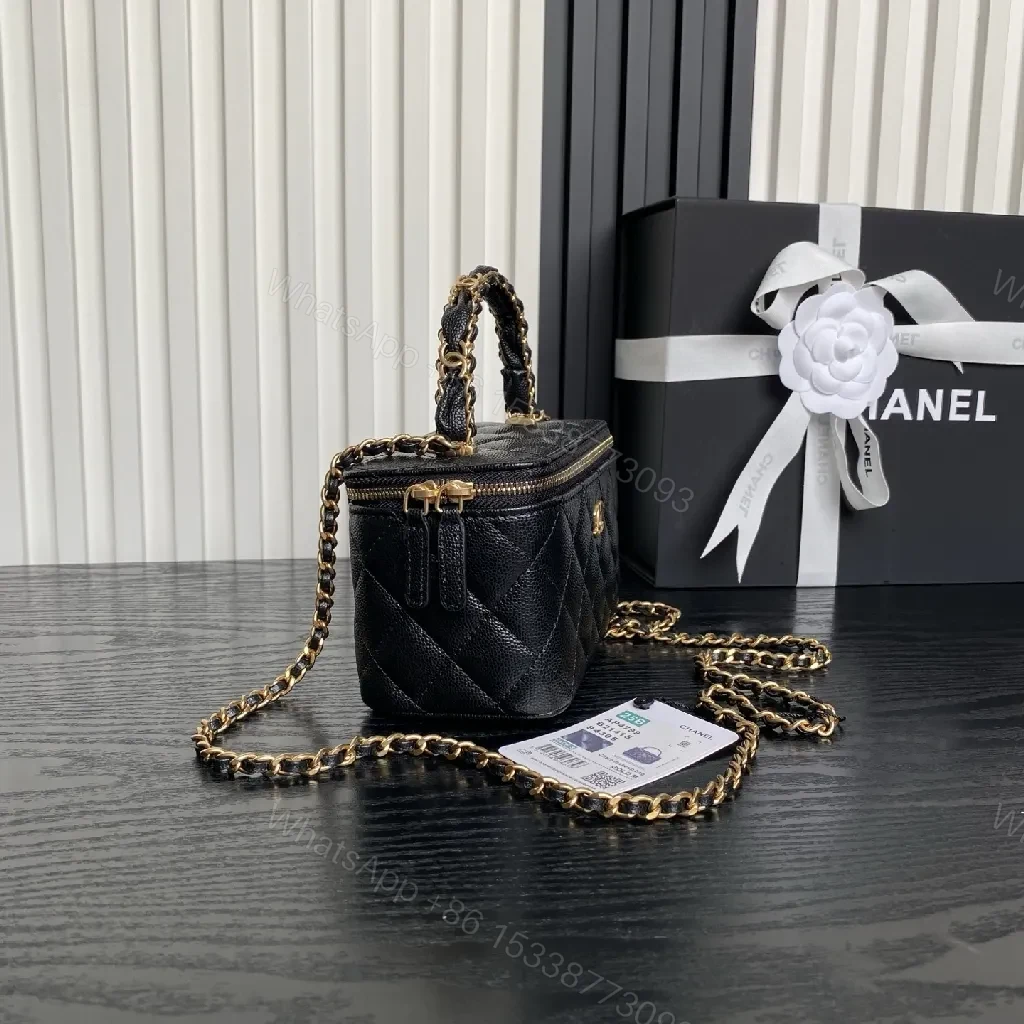 View 5 of Gold-Chain Quilted Mini Flap Bag: Luxe Evening Crossbody