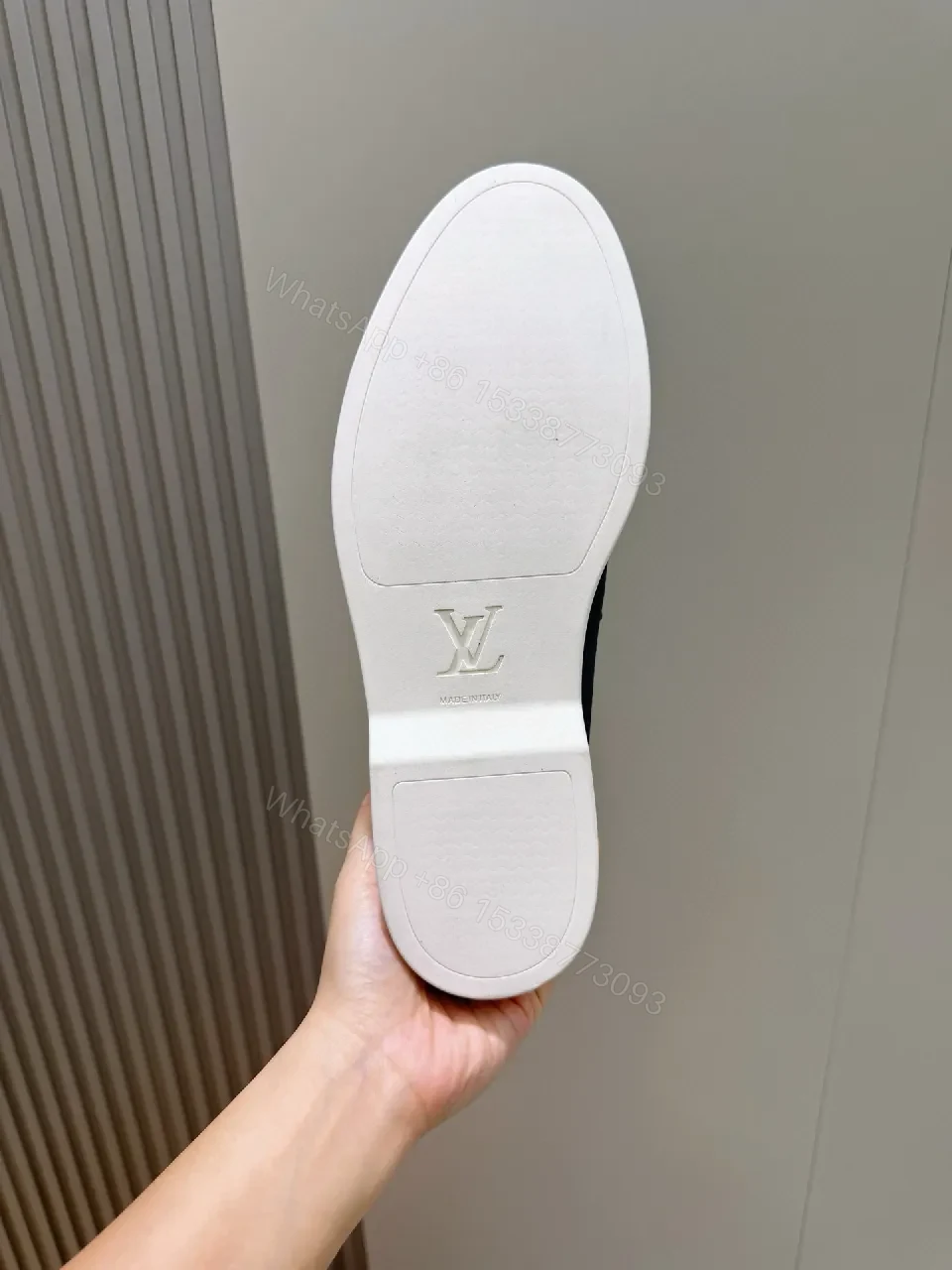 View 4 of Premium Quilted Loafer with Signature Hardware, Leather, Modern Slip-On