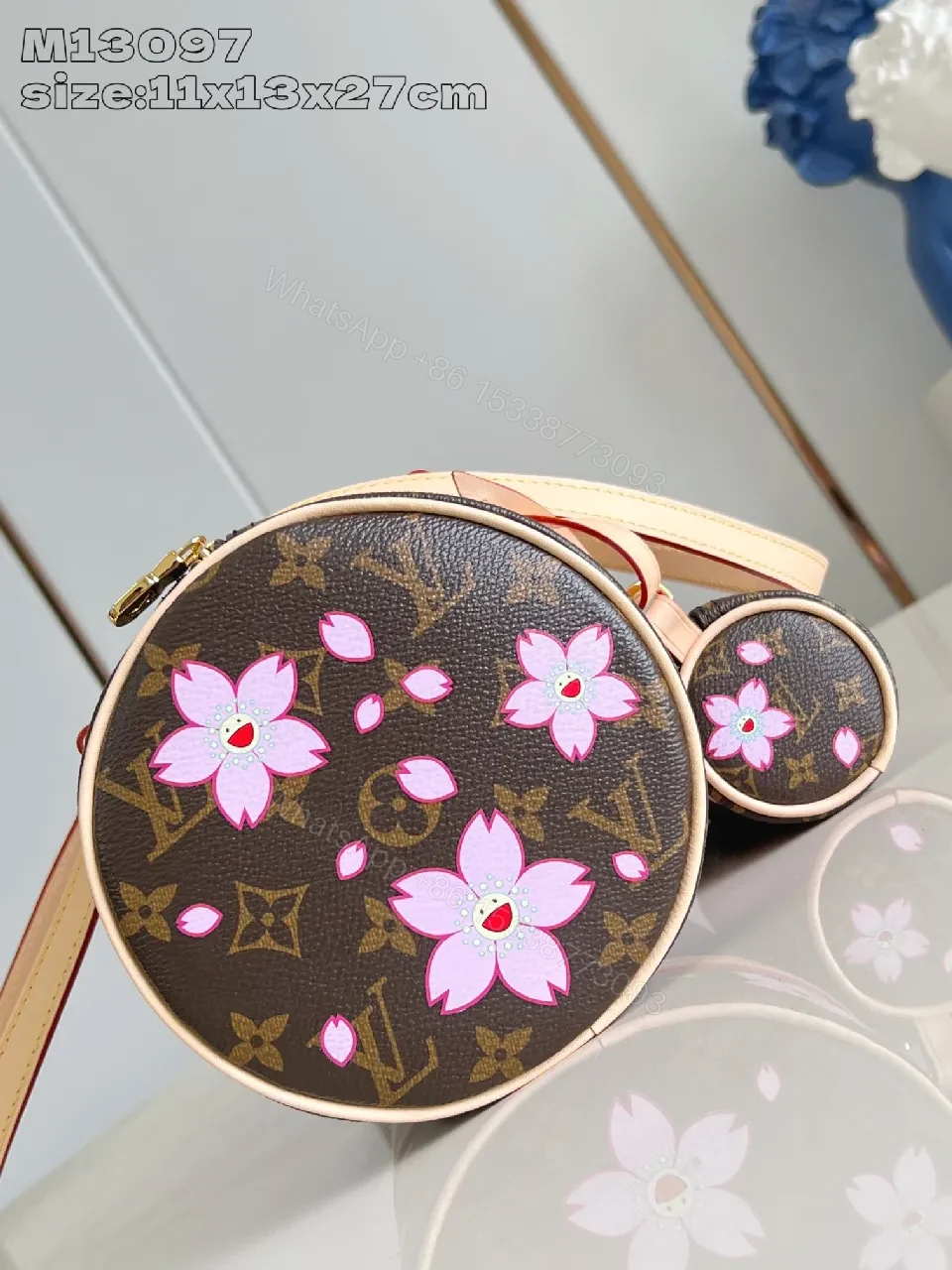View 6 of Chic Monogram Floral Satchel: Bold, Structured Day-to-Night Bag