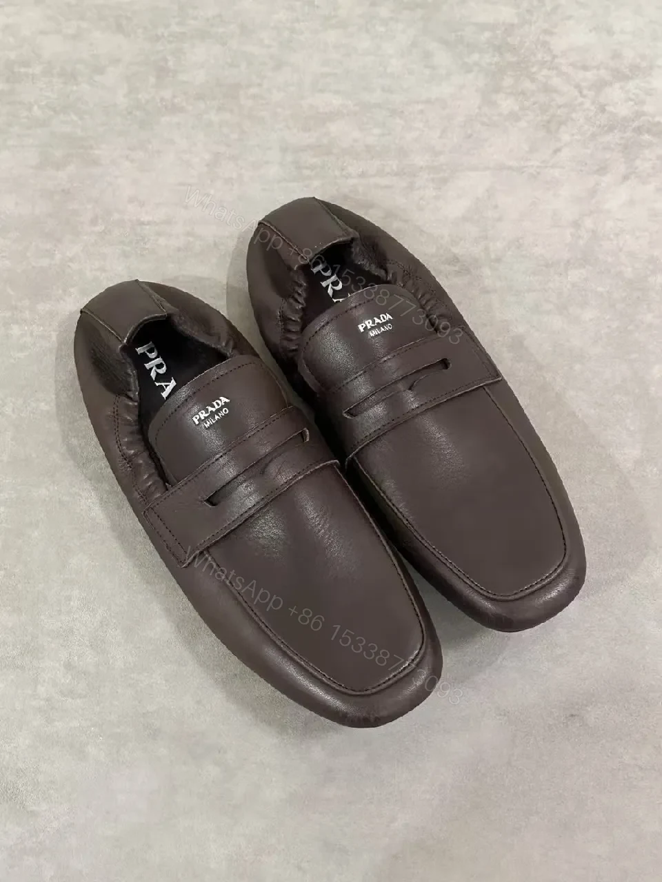 Dark Leather Loafers + Full-Grain Leather + Classic Minimalist + All-Day Comfort + Loafers — view 1