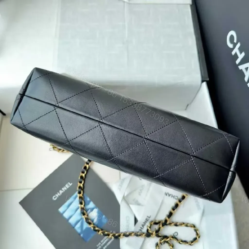View 4 of Two-Tone Quilted Mini Bag – Elegant City Luxe, Crossbody Ready